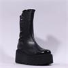 Marco Moreo Vale Frill Toe Cap Boot - Black Leather